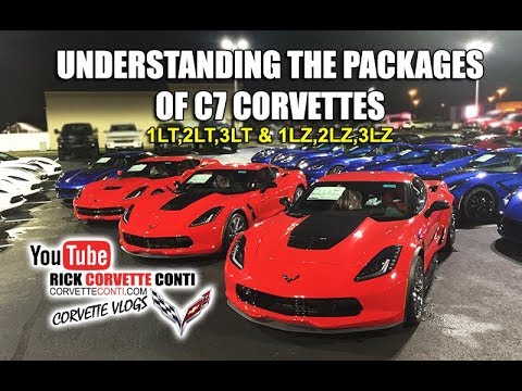 WHAT ARE DIFFERENCES in 1LT,2LT,3LT & 1LZ,2LZ,3LZ CORVETTE PACKAGES on C7 Video