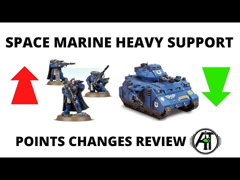 Space Marine Heavy Support Points Changes - Review, Interpretation + Percentage Increases /Decreases
