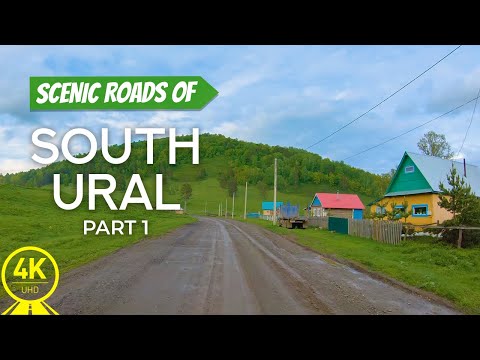 4K Scenic Drive Video for Indoor Cycling and Treadmill Exercise - Roads of South Ural - Part #1