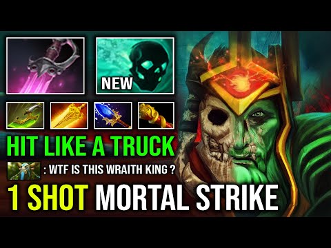 WTF 1 Shot Mortal Strike Khanda Radiance Raid Boss Hit Like a Truck Hard Carry Wraith King Dota 2