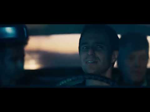 Trailer montage: desert road, gasoline flames, and a dog that causes all the trouble