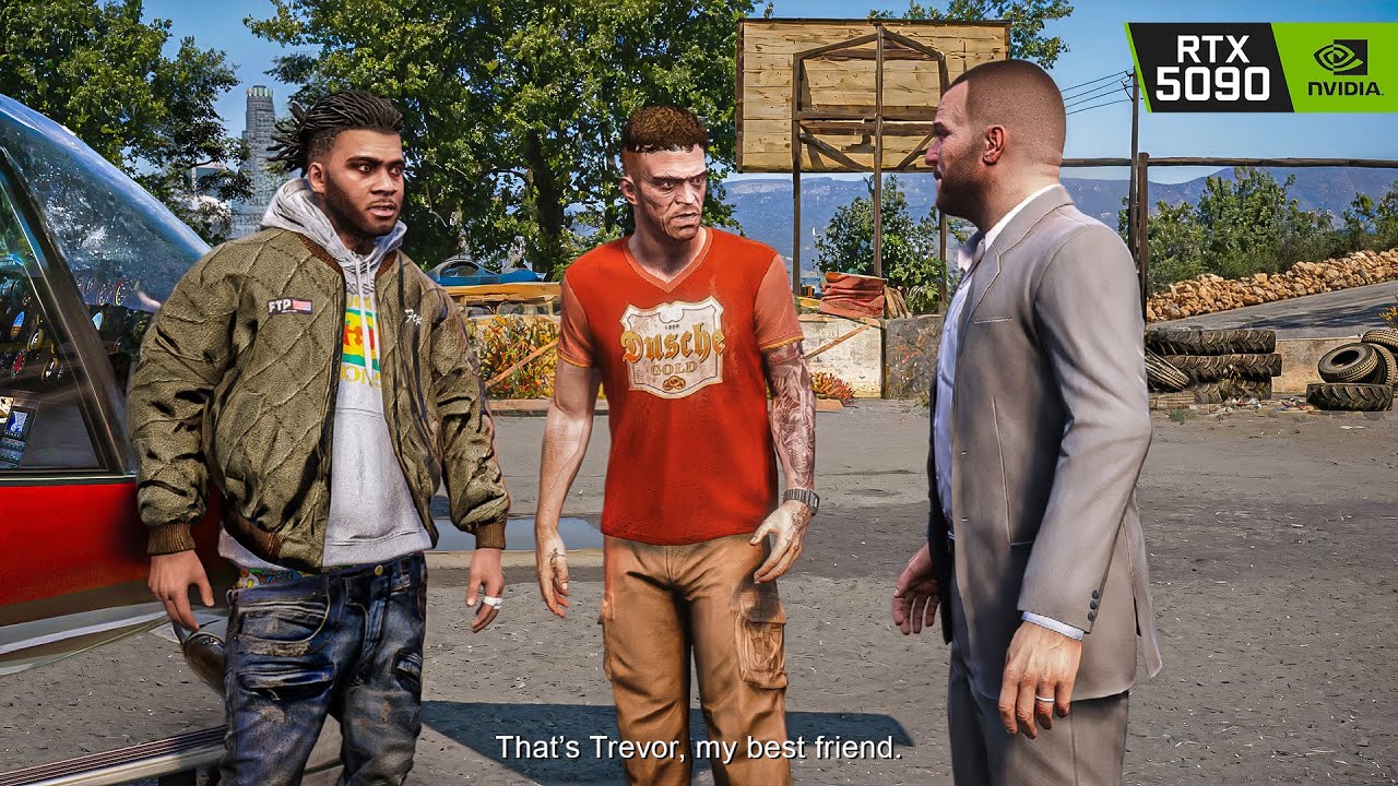 GTA 5 'Three's Company' Mission 8K Gameplay | RTX 5090 Remastered Graphics MOD