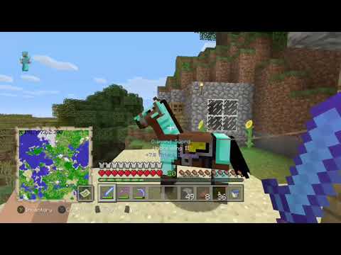 Minecraft Xbox one edition - a house tour with a Christmas tree