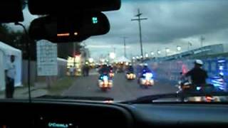 Louis Prima Jr.'s police escort