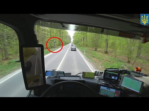 POV Driving Mercedes Actros 1845 - Luxembourg, France