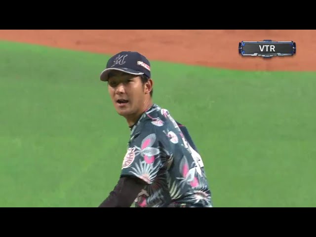 【6回裏】ズバッと決まった!! マリーンズ・土肥 外角の直球で見逃し三振を奪う!! 2018/8/16 F-M