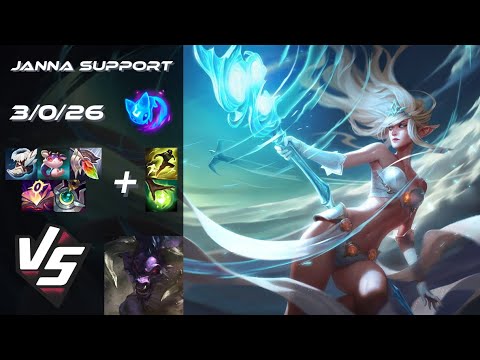 SUPPORT Janna vs Alistar - NA Grandmaster Patch 26.3