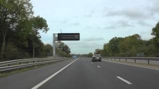 preview picture of video 'Driving On The M50 From Junction 1, To M5 Junction 8, Strensham, England'