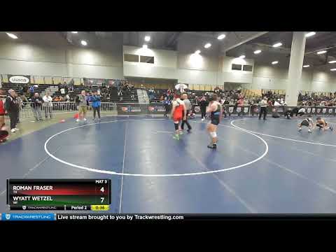 187 Lbs Champ. Round 1 - Roman Fraser, TX Vs Wyatt Wetzel, WI 3740