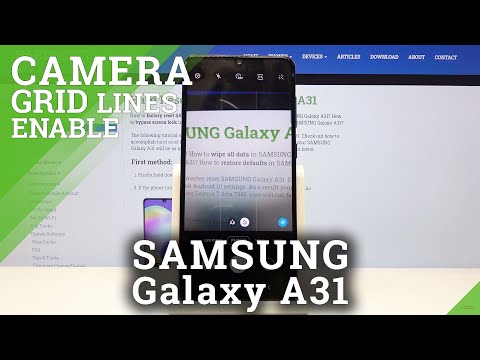 How to Turn On / Off Camera Grid Lines in SAMSUNG Galaxy A31 – Helper Lines