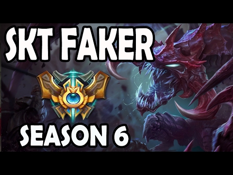 SKT T1 Faker Cho'Gath vs Ekko MID Ranked Challenger Korea
