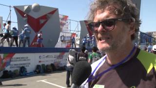 IFSC Climbing World Cup Baku 2014 Interview with Udo Newmann