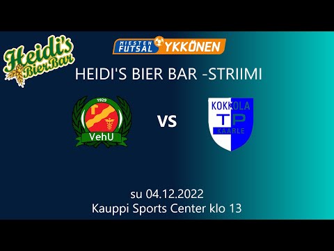 LIVESTRIIMI: VehU - TP-Kaarle Futsal-Ykkönen su 04.12.2022 klo 13