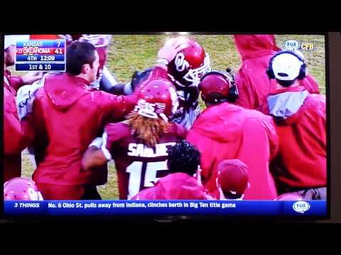 Samaje Perine breaks single game rushing record