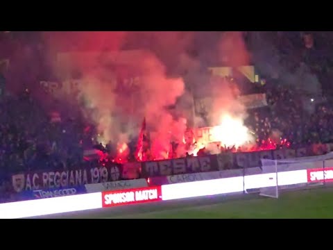 Ultras Reggiana in "Derby Emiliano" contro Modena , 28/10/2025