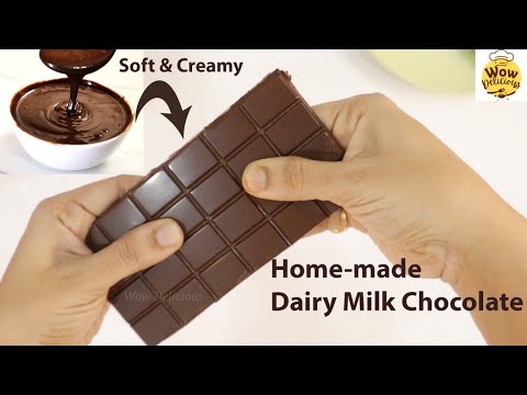 Homemade Dairy Milk Chocolate | Homemade Chocolate bar | Homemade Real Chocolate recipe