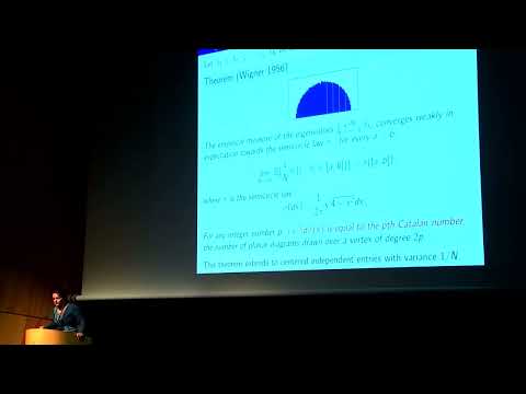 [CONGRESS] Alice Guionnet - Random matrices, a beautiful notion from physics and mathematics