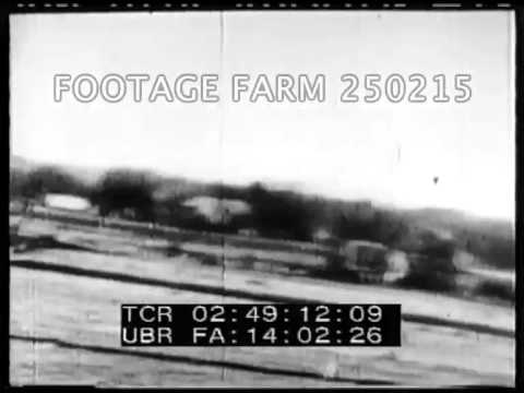 USAAF P-51s, P-38s Strafing & Dogfighting  250215-03 | Footage Farm