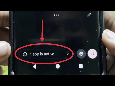 App is active show in Status Bar | Android 14 | Google Pixel Mobile