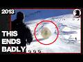 Final Seconds Russian ZORB Ball Accidentally Rolls Off Mountain Dombai 2013