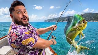 Pescando y comiendo el famoso Pez Dorado