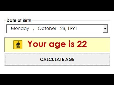 C Calculate Your Age using Date Time Picker For Beginner