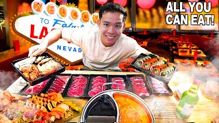 MUST TRY Hotpot & Sushi BUFFET In LAS VEGAS Chinatown!