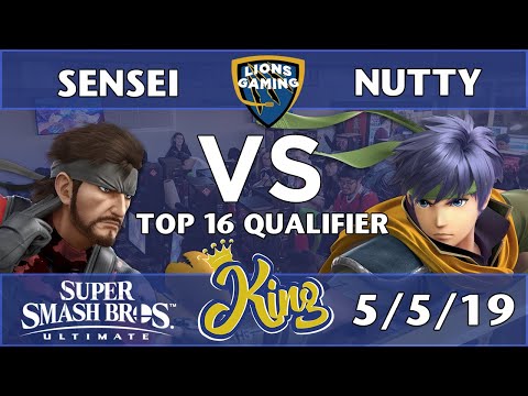 King - NGG | Sensei (Snake) vs RPG | Nutty (Ike, Snake) - Smash Ultimate Losers Top 16 Qualifier