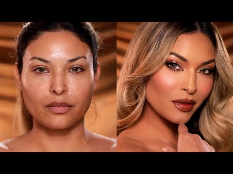 "Soft Glam" Holiday Makeup Tutorial with Charlotte Tilbury products!