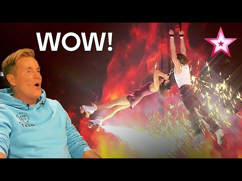 Video Thumbnail: Das "Duo Stardust" beeindruckt mit spektakulärer Rollerskate-Performance 😍 | Das Supertalent 2025