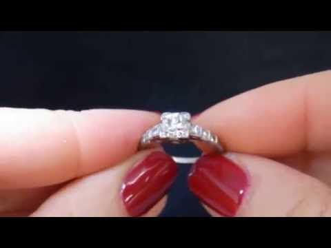 sohojewelers.com Art Deco Old European Cut Diamond 18k White Gold Ring Engagement Antique 1920s