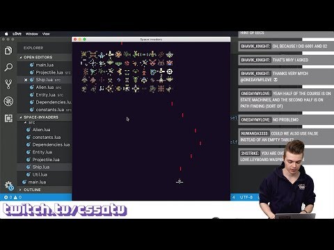 SPACE INVADERS FROM SCRATCH (PART 1) - CS50 on Twitch, EP. 17