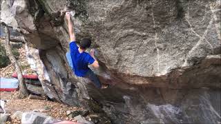 Video thumbnail of Ponk, 8a. Brione