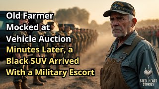 Old Farmer Mocked at Vehicle Auction — Minutes Later, a Black SUV Arrived With a Military Escort...