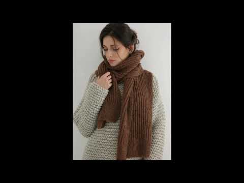 Knit Pattern Bundle - Zoe sweater and Coffee scarf By Trough The Stitch