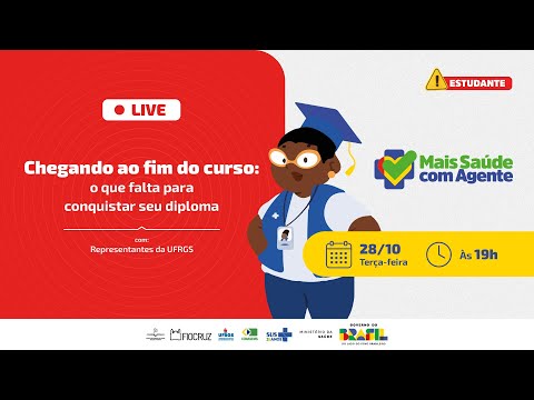 [LIVE] Mais Saúde com Agente | Chegando ao fim do curso: o que falta para conquistar seu diploma