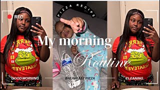 Vlogmas Day 14 | My morning routine | Learn how to cook a breakfast pizza