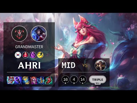 Ahri Mid vs Sett - KR Grandmaster Patch 11.5