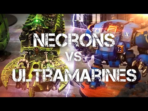 NEW! NECRONS VS ULTRAMARINES 2000 points Warhammer 40k 9th Edition Battle Report