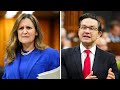 WATCH: Chrystia Freeland, Pierre Poilievre battle over inflation in Canada