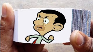 Mr Bean Cartoon Flipbook #9  Scared Bean Flip Book