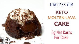 Keto Chocolate Molten Lava Cake