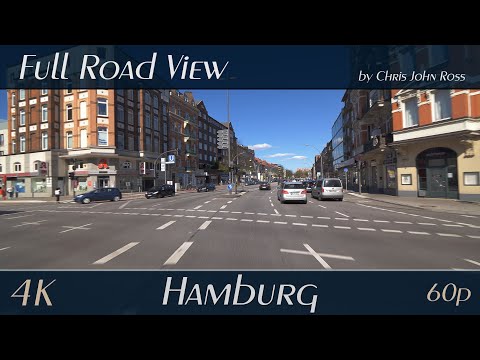 Hamburg, Germany: St. Georg, Hohenfelde, Eilbek, Wandsbek, Tonndorf - 4K (2160p/60p) Ultra HD