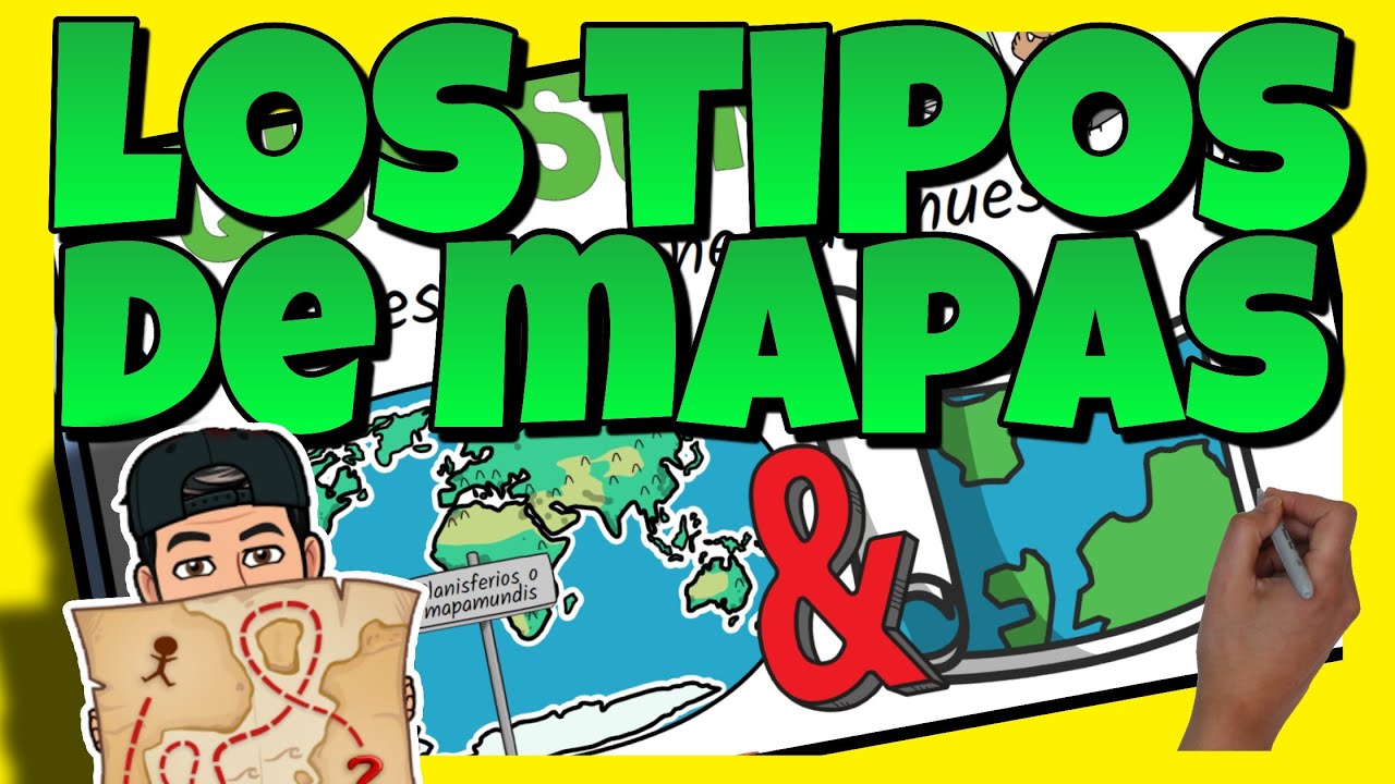🌍 TIPOS de MAPAS: FÍSICOS, POLÍTICOS y TEMÁTICOS para NIÑOS