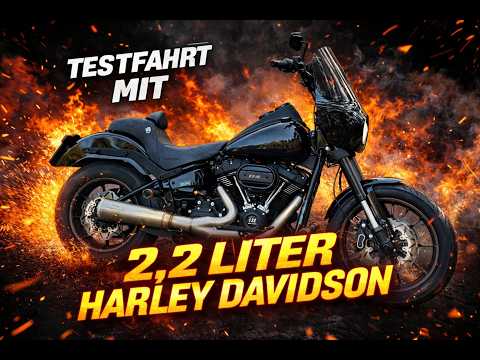Test ride with a 2.2-liter Harley Davidson