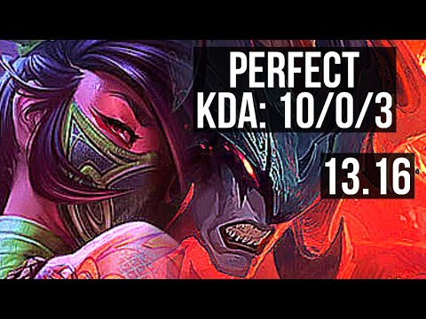 AKALI vs AATROX (TOP) | 10/0/3, 69% winrate, 6 solo kills, Legendary | KR Master | 13.16