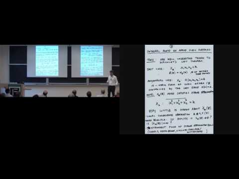 Peter Sarnak: Integral points on Markoff type cubic surfaces [2016]