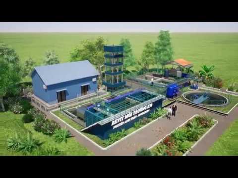 3D Animation - Hệ Thống Xử Lý Nước Thải Dệt Nhuộm