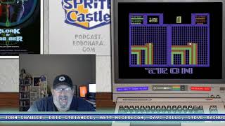 Sprite Castle Plays Tron Cycle clones (Commodore 64)