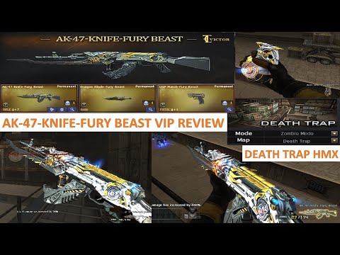 AK-47-KNIFE-FURY BEAST VIP REVIEW IN DEATH TRAP HMX